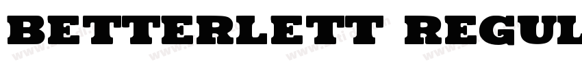betterlett regular字体转换
